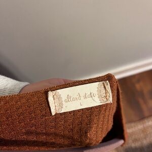 Altar'd State Warm Brown Knit Sweater